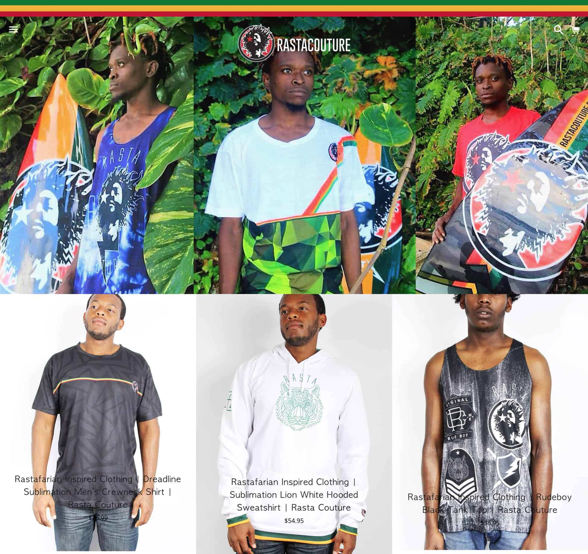 Rasta Couture Product Page