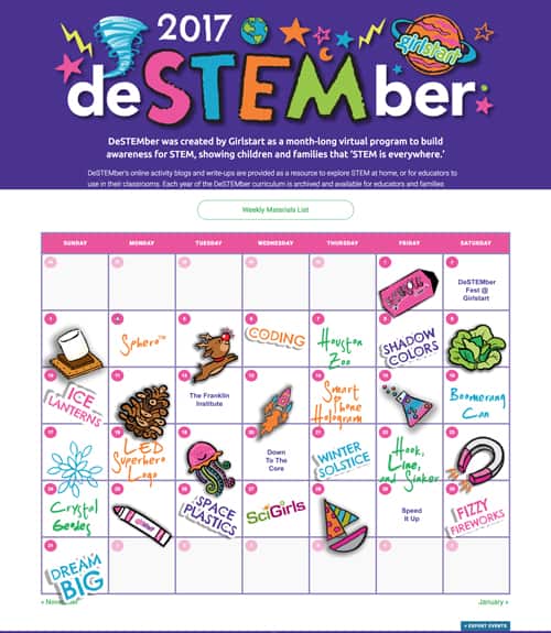 Girlstart DeSTEMber